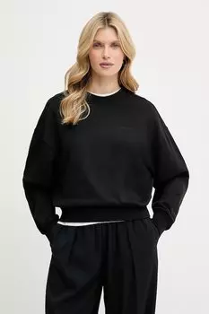 Хлопковая толстовка Calvin Klein, черный