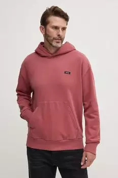 Хлопковая толстовка Calvin Klein, фиолетовый