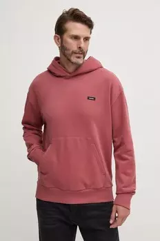 Хлопковая толстовка Calvin Klein, фиолетовый