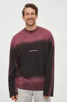 Хлопковая толстовка Calvin Klein Jeans, черный
