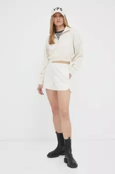 Хлопковая толстовка G-Star Raw, бежевый