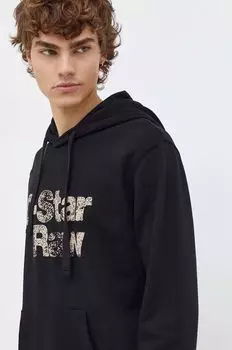 Хлопковая толстовка G-Star Raw, черный