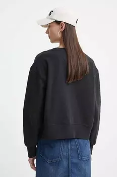Хлопковая толстовка G-Star Raw, черный
