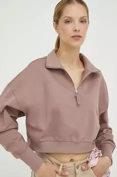 Хлопковая толстовка G-Star Raw, розовый
