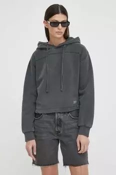 Хлопковая толстовка G-Star Raw, серый