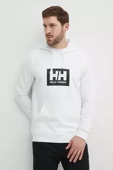 Хлопковая толстовка Helly Hansen, белый