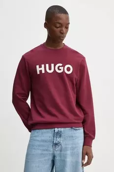 Хлопковая толстовка Hugo, красный