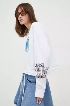 Хлопковая толстовка Iceberg, белый