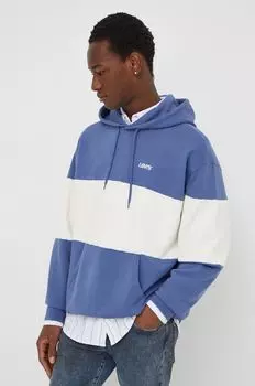 Хлопковая толстовка Levi's, синий