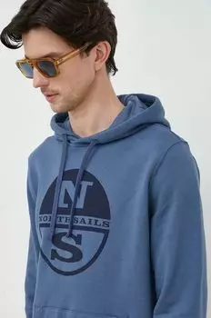 Хлопковая толстовка North Sails, синий