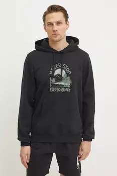 Хлопковая толстовка Outdoor Graphic The North Face, черный
