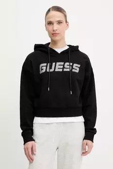 Хлопковая толстовка PRIMULA Guess, черный