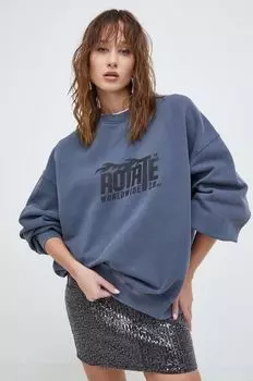 Хлопковая толстовка Rotate, синий