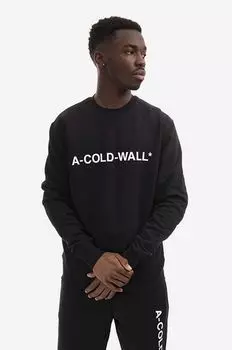 Хлопковая толстовка с круглым вырезом Essential Logo A-cold-wall*, черный