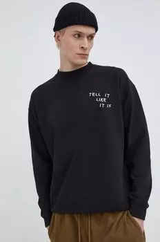 Хлопковая толстовка Solid, черный