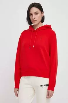 Хлопковая толстовка Tommy Hilfiger, красный