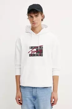 Хлопковая толстовка Tommy Jeans, белый