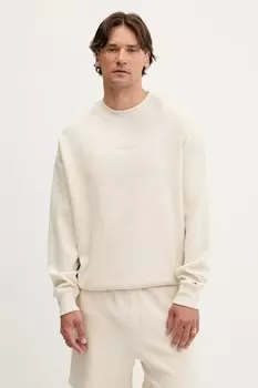 Хлопковая толстовка Tommy Jeans, бежевый