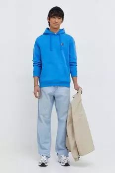 Хлопковая толстовка Tommy Jeans, синий