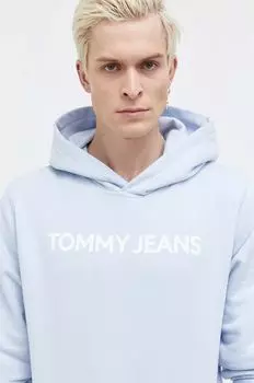 Хлопковая толстовка Tommy Jeans, синий