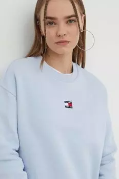 Хлопковая толстовка Tommy Jeans, синий