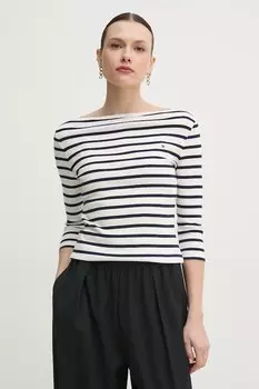 Хлопковая водолазка Tommy Hilfiger, белый