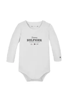 Хлопковое боди для новорожденных Tommy Hilfiger, белый