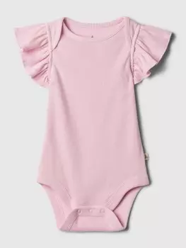 Хлопковое боди Gap, розовый
