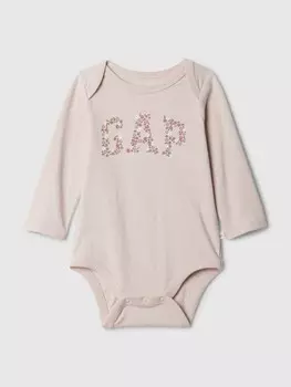 Хлопковое боди Gap, розовый