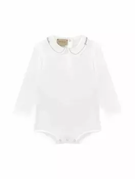 Хлопковое боди Gucci, белый