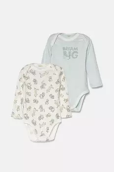 Хлопковое детское боди (2 шт.) United Colors of Benetton, синий