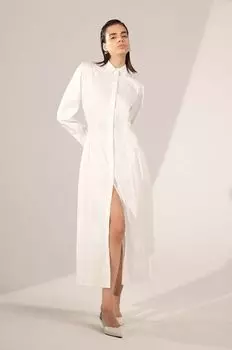 Хлопковое платье Answear Lab, белый