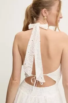 Хлопковое платье Answear Lab, белый