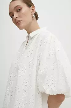 Хлопковое платье Answear Lab, белый