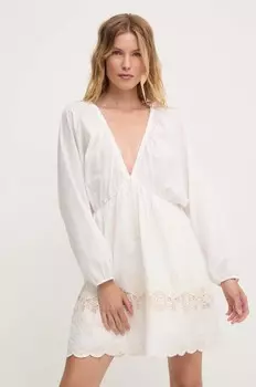 Хлопковое платье Answear Lab, белый