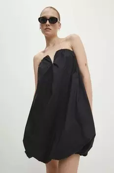 Хлопковое платье Answear Lab, черный
