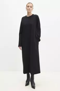 Хлопковое платье Answear Lab, черный
