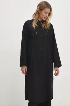Хлопковое платье Answear Lab, черный