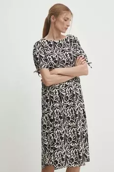Хлопковое платье Answear Lab, черный