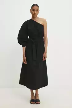 Хлопковое платье Answear Lab, черный