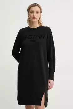 Хлопковое платье G-Star, черный