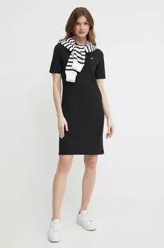 Хлопковое платье Gant, черный