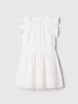 Хлопковое платье Gap, белый
