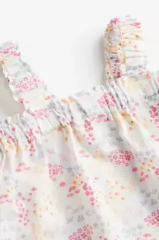 Хлопковое платье H&M, белый