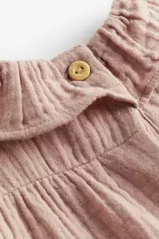 Хлопковое платье H&M, розовый