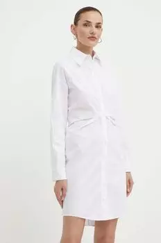 Хлопковое платье Pinko, белый