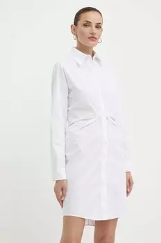 Хлопковое платье Pinko, белый