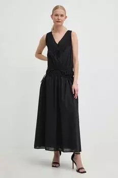 Хлопковое платье Pinko, черный