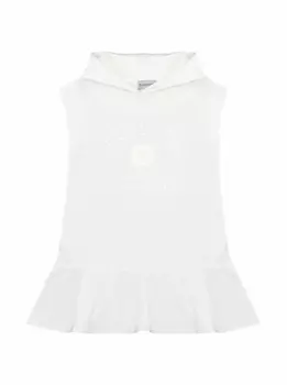 Хлопковое платье с капюшоном Moncler