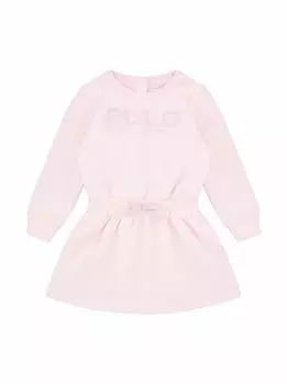 Хлопковое платье с логотипом Ralph Lauren